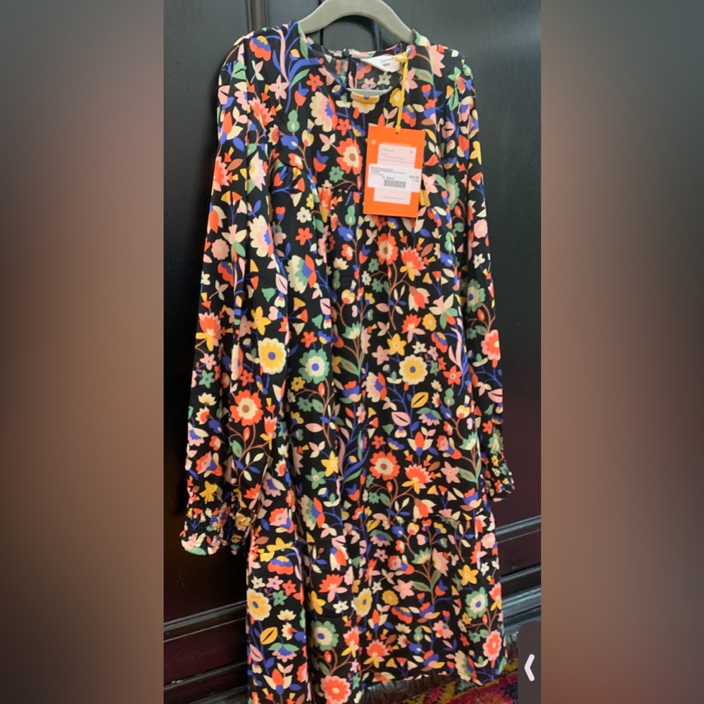 NWT Compania Fantastica Mini Short Dress in Fun Floral Size 12